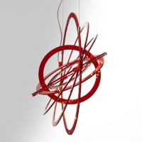 Artemide Copernico 500 lampa wisząca 1x27W czerwona 1608040A