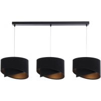 BPS Koncept Galaxy lampa wisząca 3x60 W czarna-złota 060-L3-009CZ