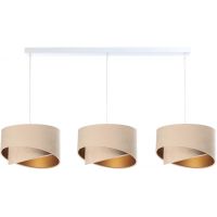 BPS Koncept Galaxy lampa wisząca 3x60 W biała-złota-beżowa 060-L3-029