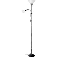 Brilliant Spari lampa stojąca 2x60W czarna/biała 93008/76