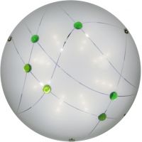 Candellux Duca plafon 1x10W LED biały/zielony 13-54173