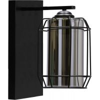 Candellux Jonera kinkiet 1x40W czarny/przydymiony 21-08411