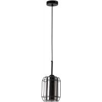 Candellux Jonera lampa wisząca 1x40W czarny/przydymiony 31-08428