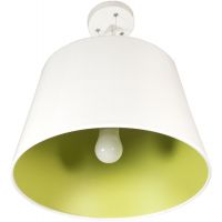 Candellux Enyo lampa wisząca 1x60W biała/zielona 31-27620