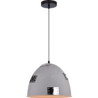 Candellux Patch lampa wisząca 1x60W szary/chrom 31-43160