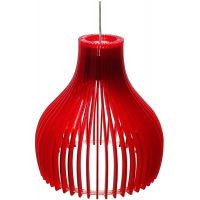 Candellux Buren lampa wisząca 1x60W czerwona 31-50253