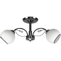 Candellux Graphite lampa podsufitowa 2x40W czarny/biały 32-22523