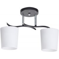 Candellux Esnyr lampa podsufitowa 2x40W chrom/czarny/biały 32-22653