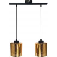 Candellux Cox lampa wisząca 2x60W czarny/złoty 32-59352