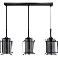 Candellux Jonera lampa wisząca 3x40W czarny/przydymiony 33-08435