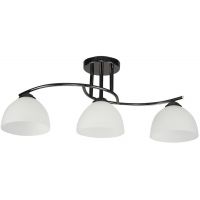 Candellux Gracja lampa podsufitowa 3x40W czarny/biały 33-22462