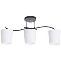 Candellux Esnyr lampa podsufitowa 3x40W chrom/czarny/biały 33-22660