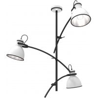 Candellux Zumba lampa podsufitowa 3x60W biały/czarny 33-72061