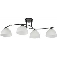 Candellux Gracja lampa podsufitowa 4x40W czarny/biały 34-22479