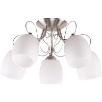 Candellux Amba lampa podsufitowa 5x40W biały/chrom 35-79251