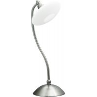 Candellux Elisa lampa biurkowa 1x40W biały/satyna/nikiel 41-06045