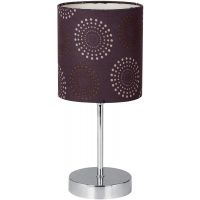 Candellux Emily lampa stołowa 1x40W brązowy/chrom 41-26736