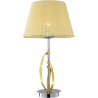 Candellux Diva lampa stołowa 1x60W chrom/złoty 41-55071