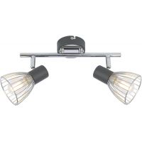 Candellux Modo lampa podsufitowa 2x40W czarny/chrom 92-61522