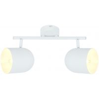 Candellux Azuro lampa podsufitowa 2x40W biała 92-63250