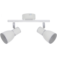 Candellux Fido lampa podsufitowa 2x40W biały/chrom 92-63373