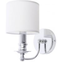 CosmoLight Abu Dhabi kinkiet 1x40 W biały-chrom W01888CH-WH