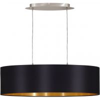 Eglo Maserlo lampa wisząca 2x60W czarny/złoty/nikiel satynowy 31611