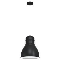 Eglo Ebury lampa wisząca 1x60 W czarna 43621