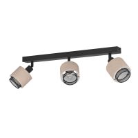 Eglo Rosley lampa podsufitowa 3x40 W czarna/beżowa 43658