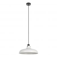Eglo Matlock lampa wisząca 1x60 W czarna-szary/popielaty 43825