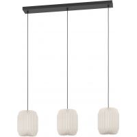 Eglo Belgrave lampa wisząca 3x40 W biała-czarna 44102