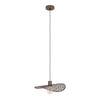 Eglo Swaby lampa wisząca 1x60 W brązowa 44124