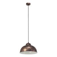 Eglo Truro lampa wisząca 1x60 W miedź antyczna 49248