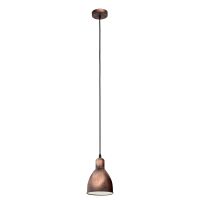 Eglo Priddy lampa wisząca 1x60 W miedź antyczna 49492