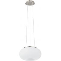 Eglo Optica lampa wisząca 2x60 W biała-nikiel mat 86813