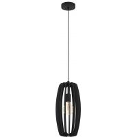 Eglo Bajazzara lampa wisząca 1x40 W czarna 900504