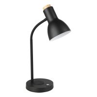 Eglo Veradal-QI lampa biurkowa 1x5 W czarna 900628