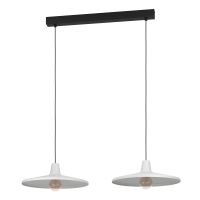 Eglo Miniere lampa wisząca 2x40 W biała/czarna 900834