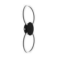 Eglo Venticello kinkiet 1x28 W czarny 902124