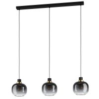 Eglo Oilella lampa wisząca 3x40 W czarna-szary/popielaty 99617