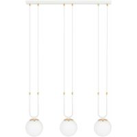 Emibig Glam lampa wisząca 3x40W biała/opal 1115/3