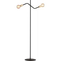 Emibig Bolt lampa stojąca 2x60W czarna/złota 1125/LP2
