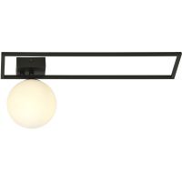 Emibig Imago lampa podsufitowa 1x10 W czarna-opal 1130/1B