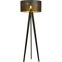 Emibig Aston lampa stojąca 1x60W czarny/złoty 1148/LP1