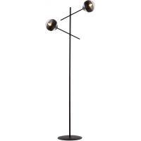 Emibig Linear lampa stojąca 2x40W czarny/szkło przezroczyste 1168/LP2