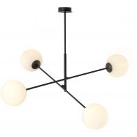 Emibig Linear lampa podsufitowa 4x10 W biała-czarna 1169/4