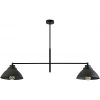 Emibig Maverick lampa podsufitowa 2x60W czarna 1211/2