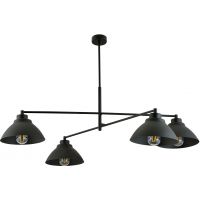 Emibig Maverick lampa podsufitowa 4x60W czarna 1211/4