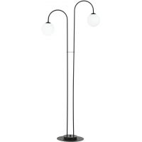 Emibig Archi lampa stojąca 2x10 W czarny/szkło mleczne 1288/LP2