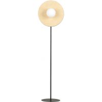 Emibig Soho lampa stojąca 1x10W czarny/szkło mleczne 1303/LP1